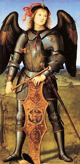 Pietro Perugino Archangel Michael oil painting image